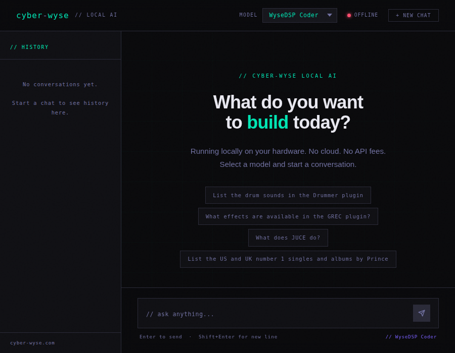 A Custom AI Chat Interface